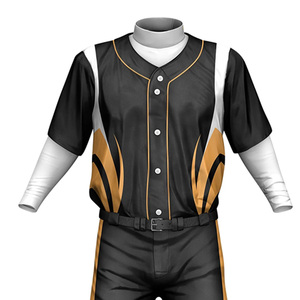 Bulk Manufacturer Premium Baseball Uniform with Custom Logo Moisture Wicking Baseball Team Jersey and Pants <b>Set</b> For Sale - Product Image 4