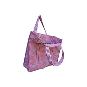 Sac fourre-tout en coton rayé vintage de luxe haut de gamme pour femme, grande capacité avec longues poignées, idéal pour les voyages d'été, la plage, le rangement, les courses et les expositions - Product Image 6