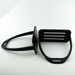 Accessoires d'équitation vétérinaires : Étriers technique pour cheval, modèle Venise, inclinés, antidérapants, avec protection de la cheville, équipement de sécurité équestre - Product Image 4