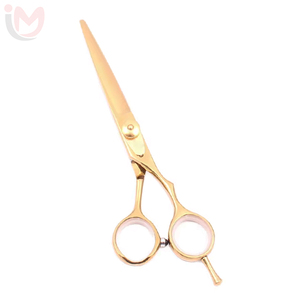 Ciseaux de coiffure professionnels en acier inoxydable à haute teneur en carbone, pointe affûtée, pour droitiers, manche moyen, ciseaux de coupe de cheveux - Product Image 3