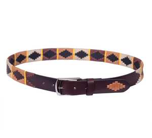 Ceinture de polo équestre de luxe en cuir, fabriquée à la main en alliage pour cavaliers, offrant confort, durabilité, résistance, design traditionnel et style. - Product Image 1