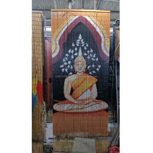 Cortina de bambú Vietnam Factory OEM ODM Aceptado Divisor de habitación decorativo hecho a mano Tamaño personalizado Suministro al por mayor de alta calidad - Product Image 4