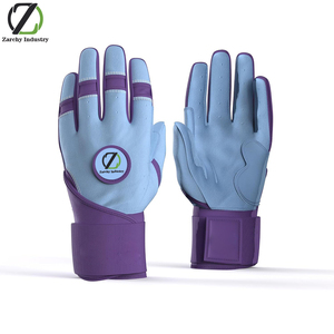 Guantes de Bateo Drip & Rip Serie Baller - Guantes de Bateo para Jóvenes y Adultos - para Sóftbol y Béisbol - Estilo de Cuero con Puño Largo - Product Image 1