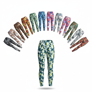 Vêtements de fitness personnalisés, leggings de yoga sans couture pour femmes, contrôle du ventre, extensibles, pour la salle de sport, pantalons de compression imprimés sur mesure - Product Image 1