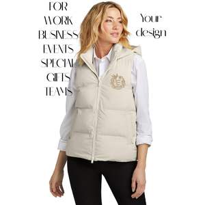 Chalecos Acolchados Personalizados para Mujer con Bordado Personalizado MM7217 con Logotipos y Textos Añadidos - Product Image 1