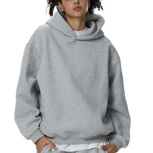 Sweat-shirt à capuche unisexe coupe ample et large en molleton épais 350 GSM, motif cœur, broderie personnalisée - Product Image 5