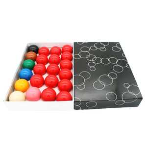 Juego Completo de Bolas de Billar RX Sports MA-0909, Caja Negra, 8 Bolas, Resina Roja y Amarilla, Personalizable - Product Image 1
