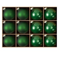Boules de Noël en verre rond noir mat, décorations suspendues pour la décoration de l'arbre de Noël, belles boules rondes