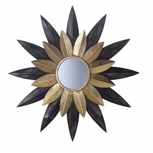 Nueva llegada moderna hoja de aluminio Marco de espejo de pared hecho a mano espejo de pared MARCO DE ESPEJO decorativo moderno en precio al por mayor - Product Image 5