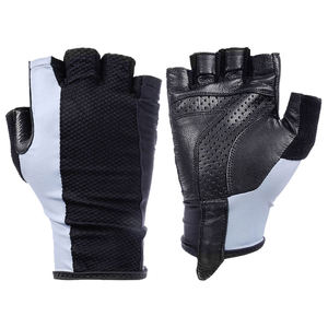 Gants de sport unisexes de haute qualité en polyester à demi-doigts, antidérapants, extensibles et respirants pour la gym, la pêche, le cyclisme et les activités de plein air - Product Image 1