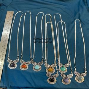 Pendentif en pierre de mode en gros de l'inde pendentif en pierre pendentifs de mode breloques en pierre breloques de mode pendentifs chakra indien - Product Image 4