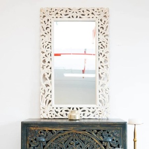 Luxury Accent <b>Mirror</b> for Contemporary Homes Ornamental Carved Border Styling with Sophisticated Presence - Product Image 2