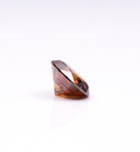 Diamant de laboratoire de couleur Cognac, taille ronde, couleur rouge, pierre lâche, fantaisie marron orangé, diamant CVD/HPHT pour la fabrication de bijoux, vente en gros - Product Image 3