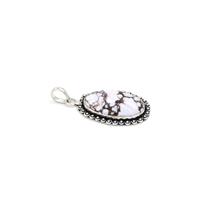 Pendentif ovale en jaspe naturel fait main avec monture en laiton, pierre précieuse plaquée argent, bijou bohème unisexe en gros, breloque sans chaîne - Product Image 2