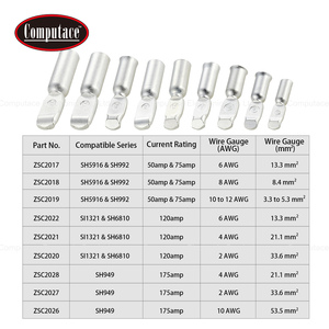 ขั้วต่อแบตเตอรี่แบบโมดูลาร์ทองแดงชุบเงิน Computace สำหรับสายไฟขนาด 2-12 AWG รองรับกระแสสูง - Product Image 6