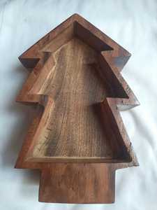 Support de bougie artisanal en bois, design sapin de Noël, nouveau, article de luxe, best-seller. - Product Image 3