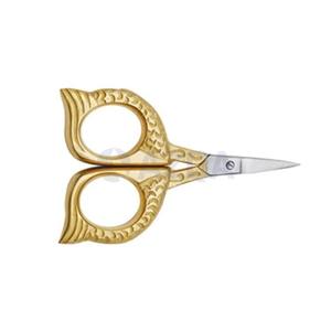 กรรไกรตัดด้ายปักลายอุตสาหกรรม เกลียวขวา สีทองครึ่งหนึ่ง สำหรับงานฝีมือ ขอบเรียบ - Product Image 5