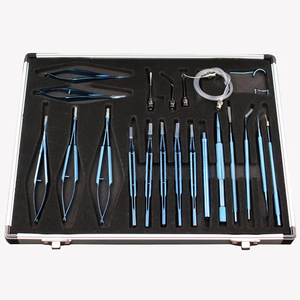 Kit de Pinzas Oftálmicas Microquirúrgicas de 21 Piezas, Instrumentos de Precisión para Cirugía Ocular y Estética - Product Image 4