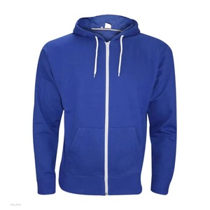 Sudadera con capucha de alta calidad personalizada al por mayor, 100% algodón, para invierno, con cremallera completa, logotipo y color personalizados, de secado rápido y transpirable. - Product Image 5