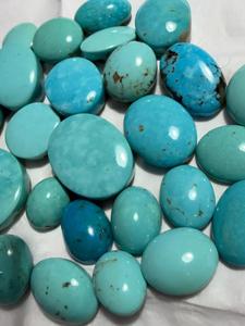พลอยเทอร์ควอยซ์อะริโซนาแบบคาโบชอง สำหรับทำเครื่องประดับ ที่ BU GEMS - Product Image 5