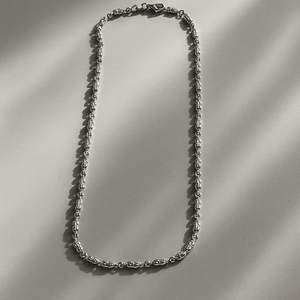 BRIA by SAAR 925 <b>Sterling</b> <b>Silver</b> Matar Mala <b>Chain</b> <b>for</b> <b>Women</b> Girls Elegant Lightweight Durable Beaded Necklace Made in India - Product Image 1