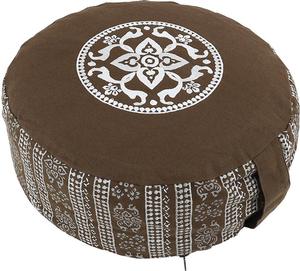 Eco-Friendly Zafu Meditation Cushion Durable Cotton <b>Cover</b> Buckwheat Hull Filling Floor Seating Pillow for Yoga and Mindfulness - Product Image 1