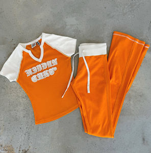 Conjunto Deportivo Corto de Invierno para Mujer, Transpirable, Talla Grande, Color Sólido, Ropa Deportiva Urbana, 100% Poliéster, Material Ecológico - Product Image 4