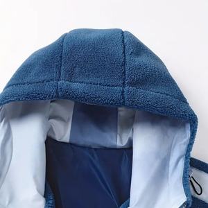 Fabricants de vêtements, sweats à capuche surdimensionnés à épaules tombantes personnalisés pour femmes, sweat à capuche court en polaire de haute qualité, streetwear pour femmes - Product Image 5