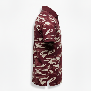 เสื้อโปโลพรีเมียมหรูหราขายส่ง ปักโลโก้ตามสั่ง ผ้าสแปนเด็กซ์ โพลีเอสเตอร์ เสื้อกอล์ฟแบบซับลิเมชั่นเต็มตัว เสื้อโปโลติดกระดุมแบบสั่งทำ - Product Image 3