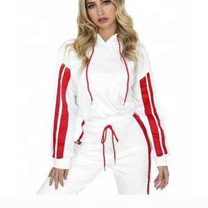 ชุดวอร์มผู้หญิงแบบสั่งทำพิเศษ ปี 2025 ชุดเซ็ต 2 ชิ้น สำหรับออกกำลังกาย วิ่ง ระบายอากาศได้ดี คุณภาพสูง เสื้อและกางเกงวอร์มแบบสวมหัว - Product Image 5