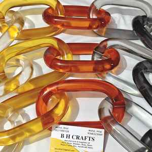 Chaînes en résine acrylique, maillons de chaîne en résine, bijoux en chaîne de maillons en plastique, chaînes en résine en vrac, maillons de chaîne en résine décoratifs - Product Image 6