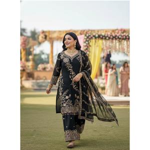 Prêt à acheter à prix avantageux : Ensemble Kurti et Palazzo – Sublimez votre garde-robe avec ce nouveau modèle. - Product Image 1