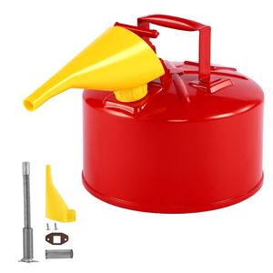 Tanica per Benzina Rossa da 2,5 Galloni Tipo I con Arresto Fiamma in Acciaio Inox e Coperchio Autobloccante (PE) - Product Image 1
