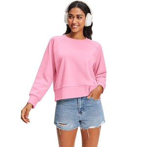 Sweat-shirts à paillettes pour femmes, col rond, manches longues, coupe décontractée, en molleton doux, mélange de coton, pour soirée - Product Image 1
