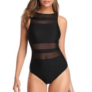Maillot de bain une pièce écologique pour femme, motif floral en dentelle, sans manches, protection solaire UPF, anti-bactérien, respirant, séchage rapide - Product Image 6
