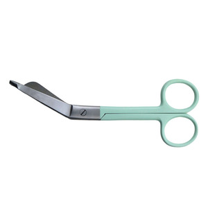 Ciseaux à pansements Lister 14 cm, base colorée, certifiés CE Classe I, en acier inoxydable allemand, pour premiers secours, hôpitaux et cliniques - Product Image 3