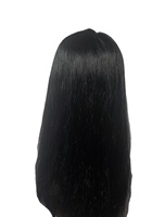 Prothèse capillaire toutes couleurs pour femmes, marron clair, en cheveux humains brésiliens Remy, haute densité 150%, sans nœuds, 20 pouces, taille moyenne