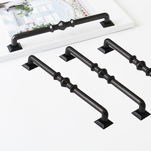 Eco-friendly Zinc Alloy Handle Modern Matte Black Geometric <b>Bar</b> <b>Pull</b> <b>for</b> Kitchen Bathroom Nightstands Furniture Decor - Product Image 4