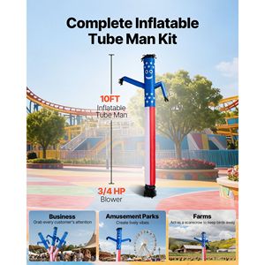 Muñeco Inflable con Motor de 3/4 HP, Resistente al Agua IPX3, de 3 Metros de Altura, con Temática de Películas, para Exteriores - Product Image 2
