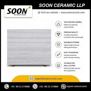 SOON CERAMIC Prix direct usine, grande dalle de calcite polie, bleu tabac sablé-1, design moderne écologique modèle 3D - Product Image 4