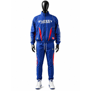 Survêtement de football décontracté OEM pour l'hiver, coupe-vent, respirant, anti-UV, imprimé, manches brodées, pour entraînement de club adulte - Product Image 6