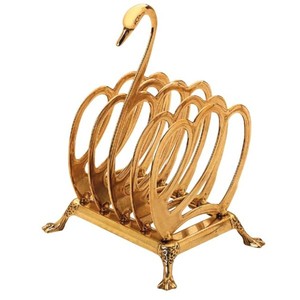 Newest Silver Metal Toast Holder Premium Stainless Steel <b>Rack</b> Elegant <b>Kitchen</b> Use and Stylish Dining Table Accessory - Product Image 4