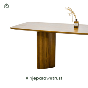 Ensemble de table à manger en teck d'Indonésie de qualité supérieure, 6 places, table de cuisine rectangulaire de luxe et chaises, ensemble de meubles pour villa - Lilo - Product Image 5