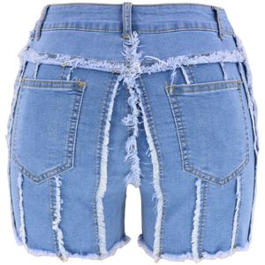Shorts de Mezclilla para Mujer, Estilo Casual de Verano, con Cierre y Botones, Moda Urbana - Product Image 3