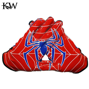 Cheap Price Bestest Customize American Football <b>Gloves</b> High Quality Soft Polyester/Pu/Spandex Hand Professional Non Slip - Product Image 2