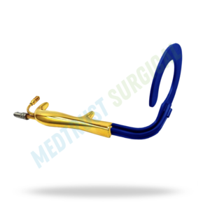 C Circular Breast Retractor Insulated With Fiber <b>Optic</b> 23cm Surgical <b>Instrument</b> Breast Surgery Retractor Tool - Product Image 3