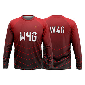 T-shirt de sport à manches longues et col rond imprimé par sublimation personnalisée, séchage rapide, polyester, unisexe, adulte, toutes saisons, haut imprimé décontracté - Product Image 6