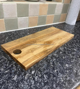 Tabla de cortar rectangular de madera de diseño fresco con mango Apto para lavavajillas para interior de cocina - Product Image 5