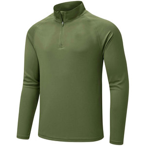Suéter de Punto para Hombre, Manga Larga, Cierre de Cremallera, Color Negro Sólido, Bordado, Corte Regular, Transpirable, Poliéster, Ropa de Invierno - Product Image 3