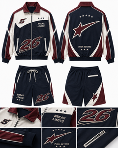 ชุดกันลมพิมพ์ลายโลโก้ โพลีเอสเตอร์ ระบายอากาศได้ดี กันลม เหมาะสำหรับใส่ฤดูใบไม้ผลิและฤดูใบไม้ร่วง - Product Image 2